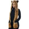 Fox Animal Hood Mittens Gloves Scarf Paws Prints and Ears, Furry Hoodie 38 81hcvdadF5L