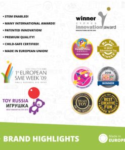 Engino Inventor - 30-IN-ONE |BUILD 30 Motorized Models | Assemble Drag Racer, Drawbridge, Truck , T-Rex, Helicopter, Elevator and so much more | STEM Construction Kit 14 81hdcH5T1HL