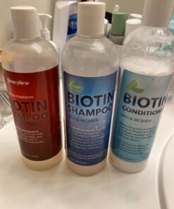 Ultra Biotin Shampoo for Thinning Hair - Extra Strength Volumizing Shampoo for Men and Women with B Vitamins and Rosemary Essential Oil - Sulfate Free Shampoo Biotin Formula for Hair and Scalp Care Sandalwood 27 81heFO6klZL