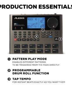 Alesis SR-18 - Studio-Grade Standalone Drum Machine With On-Board Sound Library, Performance Driven I/O and In-Built Effects / Processors 200 patterns 14 81heyiy4ZkL