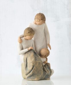 Alternative view of Willow Tree Generations, Making memories that last lifetimes, Reflects time spent with grandmother, mother, daughter, and what is learned from loving family relationships, Sculpted Hand-Painted Figure