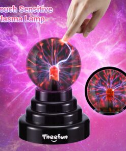 Theefun Plasma Ball, 3 Inch Plasma Lamp, Touch Sensitive Plasma Globe USB or Battery Powered Nebula Thunder Lightning, Novelty Toy for Kids, Parties, Prop, Bedroom, Home, Decoration, Christmas Gifts 20 81hgDYoeJCL