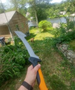 Fiskars Machete Axe - 18" Curved Blade with Nylon Sheath - Lawn and Garden Tools - Orange/Black 44 81hhRPjlHhL