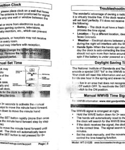 La Crosse Technology WT-3102B 10-Inch WWVB Self-set Analog Wall Clock and automatic DST reset,Black/silver Black 35 81hiryME1FL
