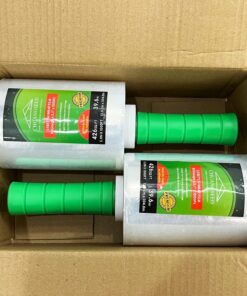 2-Pack Industrial Mini Clear Stretch Wrap Film 80 Gauge 5.1" 1000ft for Pallet Wrap with Plastic Handle,Durable Self-Adhering Packing,Moving,Packaging,Heavy Duty Shrink Film Chuangseed 5.1" x 1000Ft 2-Pack Inches 22 81hjaa5uacL