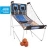Triumph Sports Big Shot II Double Shootout Basketball Game - LED Scorer - 8 Game Modes - 4 Basketballs , 80.5”L X 47.5”W X 81”H