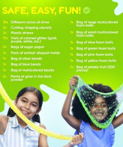 Ultimate Slime Kit for Girls 10-12 | Perfect Toys for Girls 7-12 Years Old | Complete DIY Slime Making Kit for Kids and Boys | Christmas Party Favors 29 81hjxySnQL