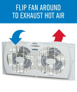 Alternative view of Holmes Window Fan with Twin 6-Inch Reversible Airflow Blades, White