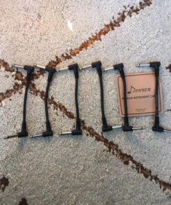 Donner 6 Inch Guitar Patch Cable Guitar Effect Pedal Cables Black 6 Pack 6 Inch-6 Pack 27 81hlS1bgmL