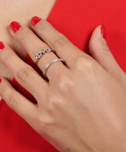 Amazon Collection Sterling Silver and Diamond Wedding Anniversary Ring 9 12 81hlxevODNL