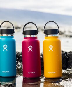 Hydro Flask Stainless Steel Wide Mouth Water Bottle with Flex Cap and Double-Wall Vacuum Insulation 32 Oz Black 18 81hlzffqx1L