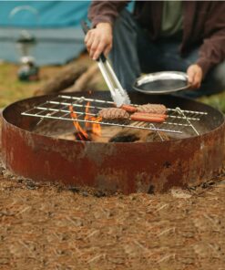 Coleman Deluxe Open Flame Camp Grill, Steel Outdoor Folding Grill Rack for Over Fires, 288 Sq. In. Cooking Surface for Camping, Tailgating, Grilling, & Bonfires 8 81hmC0FBcbL