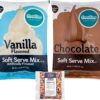 Frostline Lactose Free Soft Serve Mix Variety, Chocolate and Vanilla, 6 lb Bags with By The Cup Rainbow Sprinkles 12 81hn6Ndj0OL