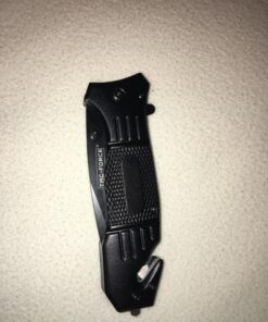 TAC Force Spring Assisted Opening Tactical Rescue Folding Knife Pocket (Black) 55 81hnA6Yr2QL