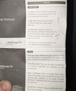 LifeStraw Personal Water Filter for Hiking, Camping, Travel, and Emergency Preparedness Blue 1 Pack 45 81hoqmQDdVL