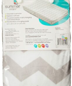 Summer Infant Ultra Plush Changing Pad Cover, Chevron 1 Count (Pack of 1) 22 81hpnowfXxL