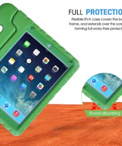 HDE Case for iPad 9.7-inch 2018/2017 Kids Shockproof Bumper Hard Cover Handle Stand with Built in Screen Protector for New Apple Education iPad 9.7 Inch (6th Gen) / 5th Generation iPad 9.7 - Green 23 81hptM0IPIL