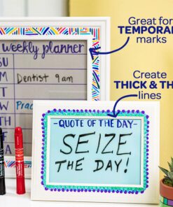 Crayola Low Odor Dry Erase Markers for Kids & Adults, Chisel Tip, Back To School Supplies, 12 Count Highlighters 31 81hqRx0aKHL 1