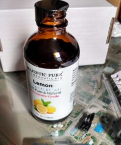 MAJESTIC PURE Lemon Essential Oil, Premium Grade, Pure and Natural Premium Quality Oil, 4 fl oz 4 Fl Oz (Pack of 1) 36 81hrvQslgjL