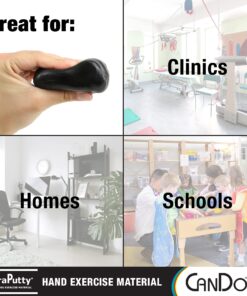 CanDo TheraPutty Standard Hand Exercise Putty For Rehabilitation, Exercises, Hand Therapy, Occupational Therapy, Hand Strengthening, Improve Motor Skills, Stress Relief X-FIRM 5-pound 6 81hs90vd1PL 4