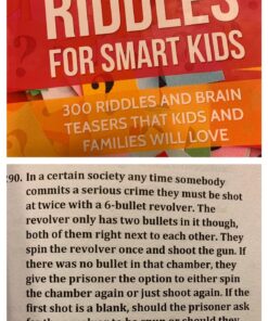 Difficult Riddles For Smart Kids: 300 Difficult Riddles And Brain Teasers Families Will Love (Thinking Books for Kids) Paperback 10 81ht7okkNfL