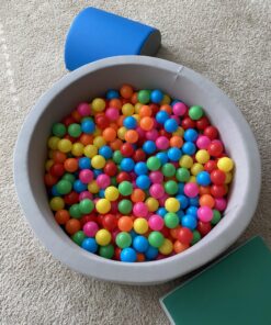 Amazon Basics BPA Free Crush-Proof Plastic Pit Ball with Storage Bag, Toddlers Kids 12+ Months, Pack of 400 Balls, 6 Bright Colors 31 81htLxgpcBL