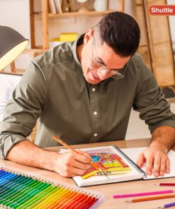 Shuttle Art 136 Coloured Pencils , Soft Core Colouring Pencils Set for Adult Colouring Books, Doodling, Sketching, Drawing, Art Supplies 136 colour 35 81htgqq1X2L