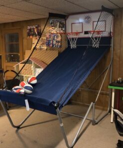 Pop-A-Shot - Home Dual Shot | Arcade Basketball Fun at Home | Infrared Sensor Scoring | 16 Game Modes | 7 Balls | Foldable Storage | for All Players Blue and White 49 81htoa0spWL
