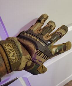 Mechanix Wear: M-Pact Tactical Gloves with Secure Fit, Touchscreen Capable Safety Gloves for Men, Work Gloves with Impact Protection and Vibration Absorption (Camouflage - MultiCam, Large) Camouflage - Multicam 45 81huVqiEbAL