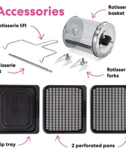 Instant Pot Vortex Pro Air Fryer, 10 Quart, 9-in-1 Rotisserie and Convection Oven, From the Makers of Instant Pot with EvenCrisp Technology, App With Over 100 Recipes, 1500W, Stainless Steel 10QT 35 81hvEKcxV L