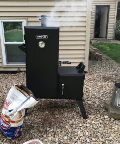 Dyna-Glo DGO1176BDC-D Vertical Offset Charcoal Smoker Standard Black 75 81hvbbM6izL