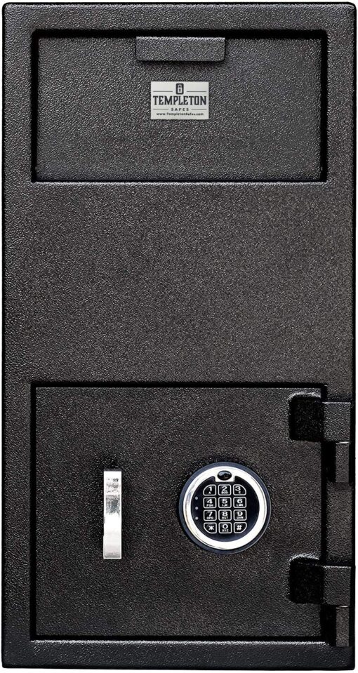 Templeton Safes Large Depository Drop Slot Safe with Electronic Keypad Combination with Key Backup, 1.4 CBF Large - 1.4 CBF