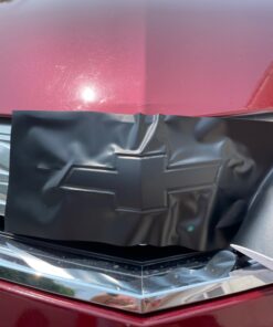 VViViD Auto Emblem Vinyl Wrap, Matte Black, Compatible with Chevy Bowtie Logo 11.8 Inches x 4 Inches Sheets (x2) 2 rolls (11.8" x 4") 31 81hwn PaFoL