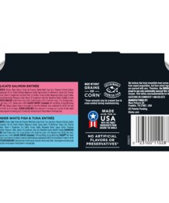 SHEBA PERFECT PORTIONS Cuts in Gravy Adult Wet Cat Food Tray, Delicate Salmon and Tender Whitefish & Tuna Entrée, Twin-Pack - 12 Count (Pack of 2) 12 Count (Pack of 2) 21 81hy8A4xowL
