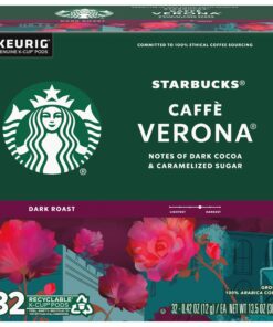 Starbucks Coffee K-Cup Pods, Caffè Verona, Dark Roast Coffee, Notes of Dark Cocoa & Caramelized Sugar, Keurig Genuine K-Cup Pods, 32 CT K-Cups/Box (Pack of 3 Boxes) Café verona 24 Count (Pack of 4) 10 81hyqjizDEL
