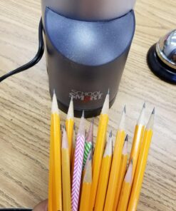 School Smart Vertical Electric Pencil Sharpener, For Classroom, Home, and Office Use, Black and Grey 39 81hzZWVj7DL