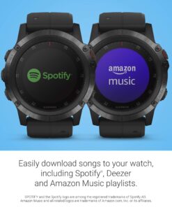 Garmin fenix 5X Plus, Ultimate Multisport GPS Smartwatch, Features Color Topo Maps and Pulse Ox, Heart Rate Monitoring, Music and Contactless Payment, Black with Black Band 29 81i01MnuIjL