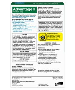 Advantage II Medium Dog Vet-Recommended Flea Treatment & Prevention | Dogs 11-20 lbs. | 6-Month Supply 6-Pack 18 81i0TPymr1L