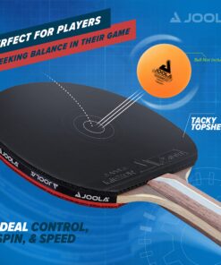 JOOLA Infinity Balance - Advanced Performance Ping Pong Paddle - Competition Ready - Table Tennis Racket for High-Level Training - Designed to Optimize Spin and Control Natural Dark 43 81i0Wb5sKHL