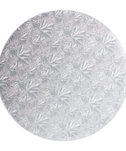 3-Pack 12-Inch Cake Boards for Wedding, Baking, Cake Decorating Supplies, Silver Foil Corrugated Cardboard for Multi-Layer Cakes, Sturdy Base for Treats and Pizza 19 81i0XIREEQL