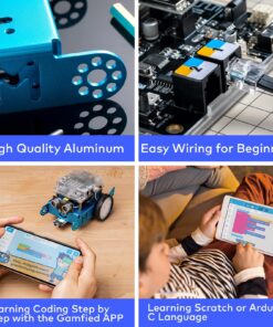 Makeblock mBot Robot Kit, STEM Projects for Kids Ages 8-12 Learn to Code with Scratch Arduino, Robot Kit for Kids, STEM Toys for Kids, Computer Programming for Beginners Gift for Boys and Girls 8+ mbot blue 21 81i0c2Av3vS