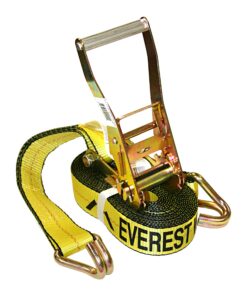 Alternative view of Everest Premium Ratchet Tie Down – 1 PK – 2 IN – 27 FT – 3333 LBS Working Load – 10000 LBS Break Strength – Double J Hook – Cargo Straps Perfect for Moving Appliances, Lawn Equipment and Motorcycles