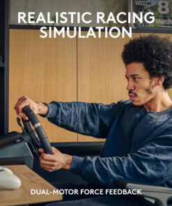 Logitech G920 Driving Force Racing Wheel and Pedals, Force Feedback + Logitech G Driving Force Shifter - Xbox Series X|S, Xbox One and PC, Mac - Black Xbox X|S, Xbox One, PC/Mac Wheel + Shifter 16 81i3qnyGGL