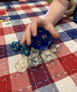 Koplow Games Jumbo Dice Transparent Sapphire/Gold 55mm Countdown D20 13 81i3rS1tbwL