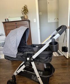 Graco Modes Pramette Travel System, Includes Baby Stroller with True Pram Mode, Reversible Seat, One Hand Fold, Extra Storage, Child Tray and SnugRide 35 Infant Car Seat, Ellington Modes Pramette w/ Infant Pramette Mode 51 81i4rGVLkML