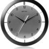 SEIKO 11 Inch St James Brushed Metal Wall Clock, Black 11 81i560ar6OL