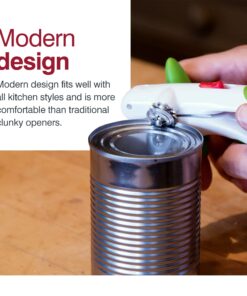 Zyliss Lock N' Lift Can Opener - Can Opener with Lid Lifter Magnet - Manual Can Opener with Locking Mechanism - Safe and Easy-to-Turn - Stainless Steel - Green Lock & Lift Green 15 81i56az5T2L