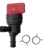 Prime Line 7-02341 Fuel Shut-Off Valve W/Clamps 90 Degree