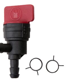 Prime Line 7-02341 Fuel Shut-Off Valve W/Clamps 90 Degree