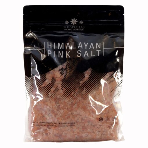 The Spice Lab Himalayan Salt - Coarse 5 Pound - Pink Himalayan Salt is Nutrient and Mineral Dense for Health - Gourmet Pure Crystal Kosher & Natural Certified 5 Pound (Pack of 1)